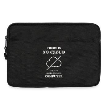 Keine Wolke – IT Humor Shirt - Laptoptasche 13" - Schwarz - Vorne