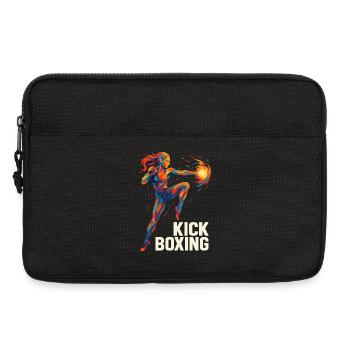 Kickboxer Cool Abstract Power Kickboxing Gift - Laptop bag 13" - black - Front