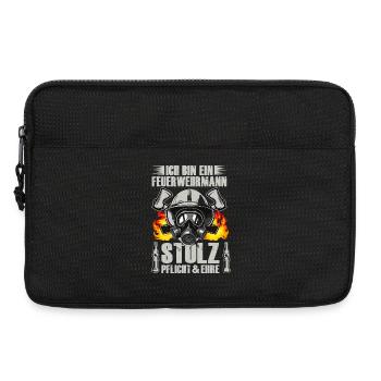 Feuerwehrheld Stolz und Pflicht 112 - Laptoptasche 13" - Schwarz - Vorne