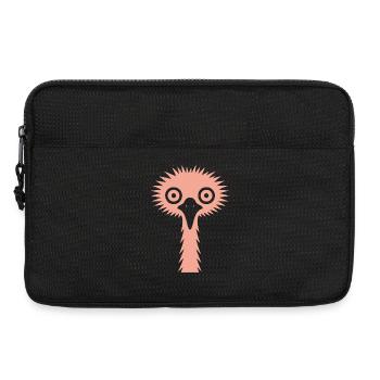 Funny Bouquet Emu Head Shaggy Hairstyle Whimsical - Laptop bag 13" - black - Front