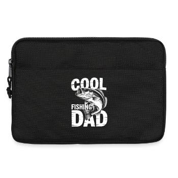 Motif poisson pour les papas cool - Sacoche pour ordinateur portable 13 pouces - noir - Devant