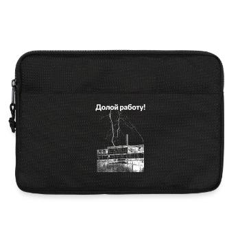 Down with the work! - Laptop bag 13" - black - Front