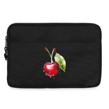Fruity cherry with water droplets - Laptop bag 13" - black - Front