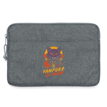 Vampurr De Meow Retro Comic Vampirkatze - Laptoptasche 13" - Grau meliert - Vorne