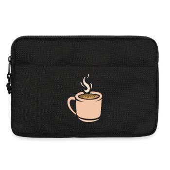 Kaffee Tasse Illustration - Laptoptasche 13" - Schwarz - Vorne