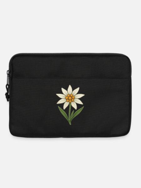 Edelweiss Flower - Laptop bag 13" - black