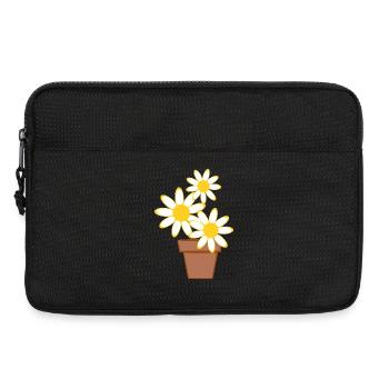 Daisies - Laptop bag 13" - black - Front