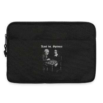 Kant vs Spinoza Playing Chess Design - Laptop bag 13" - black - Front