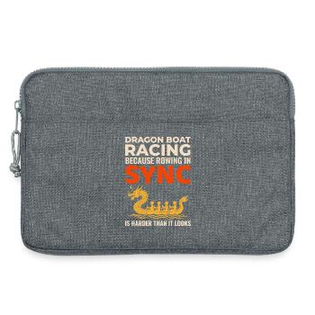 Dragon Boat Race Team Spirit  - Sacoche pour ordinateur portable 13 pouces - gris chiné - Devant