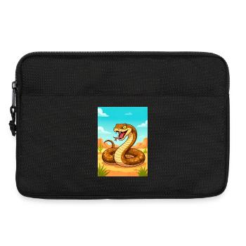 Taipan intérieur – le serpent le plus meurtrier d’Australie - Sacoche pour ordinateur portable 13 pouces - noir - Devant
