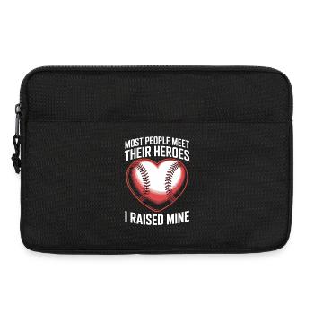La plupart des gens rencontrent leurs héros J’ai élevé le mien - Sacoche pour ordinateur portable 13 pouces - noir - Devant
