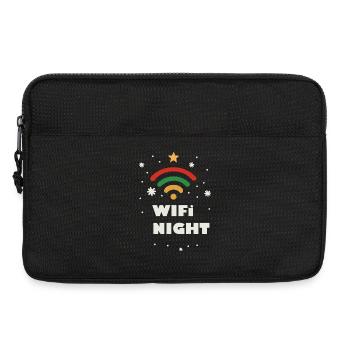 WIFI Night Star Motif - Laptop bag 13" - black - Front