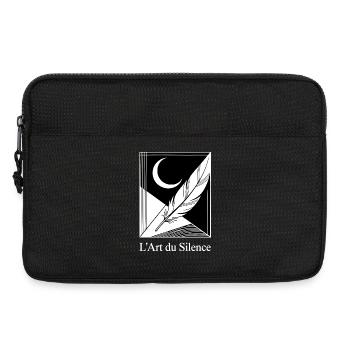 Moon Feather Geometric - Laptop bag 13" - black - Front
