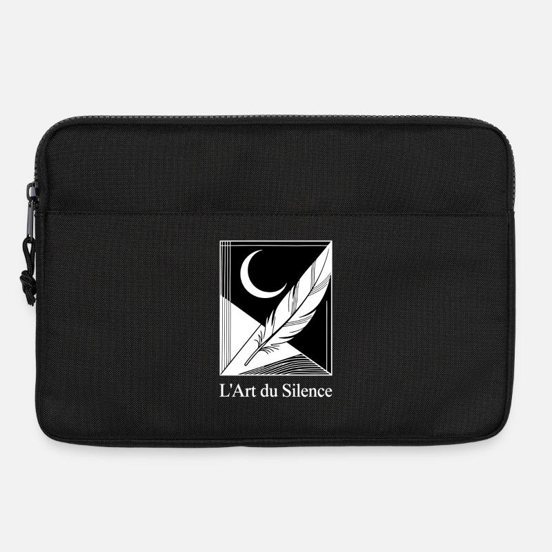 Moon Feather Geometric - Laptop bag 13" - black