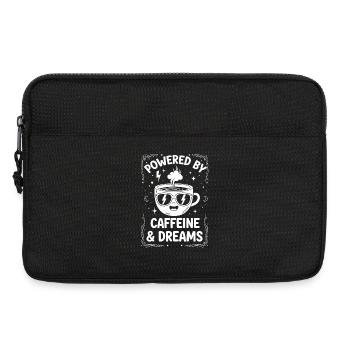 Caféine et Rêves Design - Sacoche pour ordinateur portable 13 pouces - noir - Devant