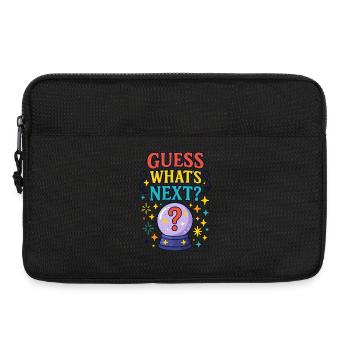 Guess what's coming - Laptop bag 13" - black - Front