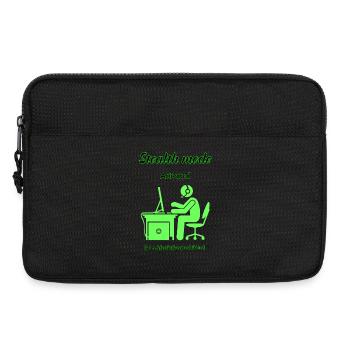 Stealth-Modus aktiv - Laptoptasche 13" - Schwarz - Vorne