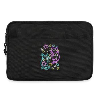 Années 80 Rétro Chats Enfants Filles Garçons - Sacoche pour ordinateur portable 13 pouces - noir - Devant