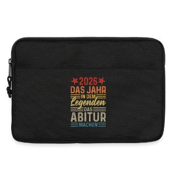 2026 Das Jahr in dem Legenden das Abitur machen - Laptoptasche 13" - Schwarz - Vorne