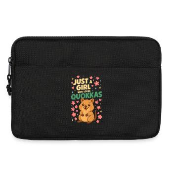 Just a Girl Who Loves Quokkas  Cute Smiling Quokka - Laptoptasche 13" - Schwarz - Vorne