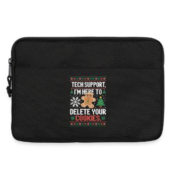 Tech Support Cookie Spruch - Laptoptasche 13" - Schwarz - Vorne