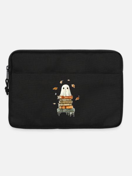 Geist mit Büchern - Laptoptasche 13" - Schwarz