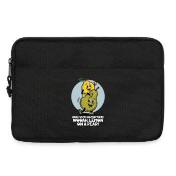 Zitrone auf einer Birne - Laptoptasche 13" - Schwarz - Vorne