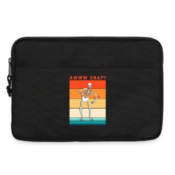 Fracture du bras Fracture osseuse du squelette d’Halloween - Sacoche pour ordinateur portable 13 pouces - noir - Devant