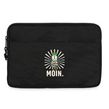 Möwe Weihnachtsmann Lichterkette Weihnachten  - Laptoptasche 13" - Schwarz - Vorne