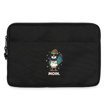 Möwe Weihnachtsmann Lichterkette Weihnachten  - Laptoptasche 13" - Schwarz - Vorne