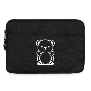 Bear Bear T-shirt Gift - Laptop bag 13" - black - Front