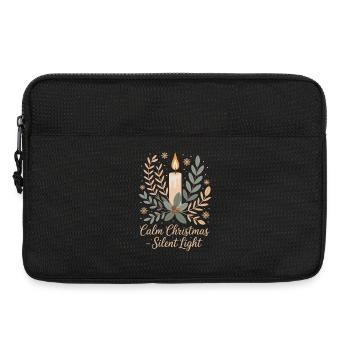 Botanisches Weihnachtsdesign - Laptoptasche 13" - Schwarz - Vorne