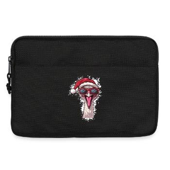 Strauß Weihnachten Lustig - Laptoptasche 13" - Schwarz - Vorne
