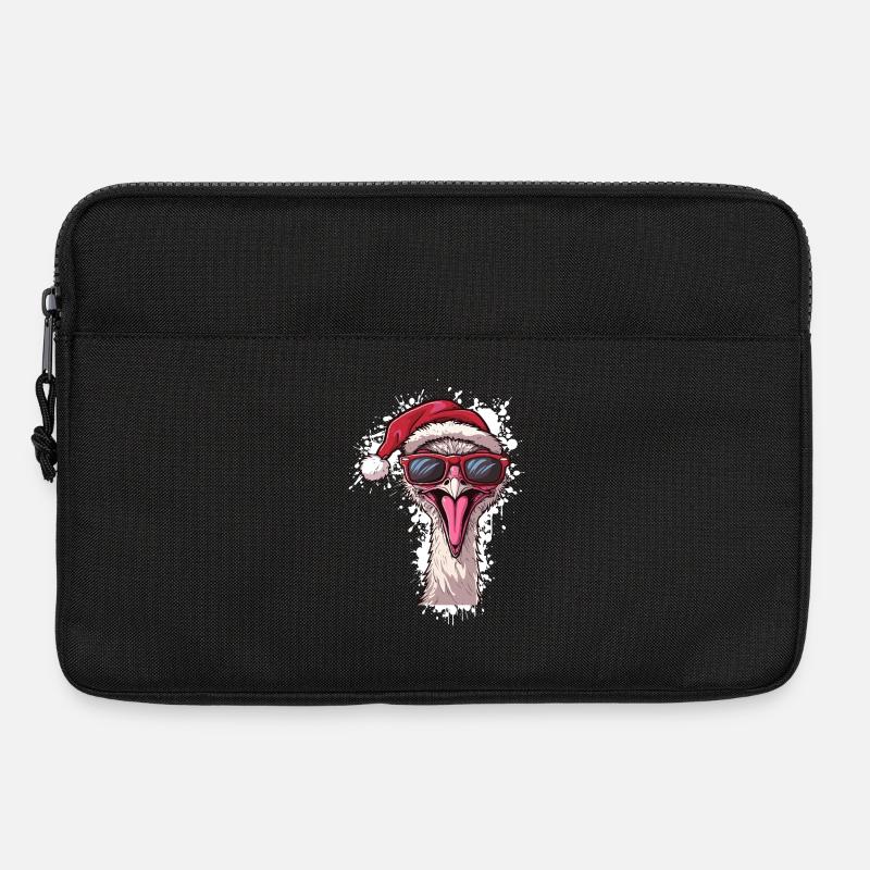 Strauß Weihnachten Lustig - Laptoptasche 13" - Schwarz