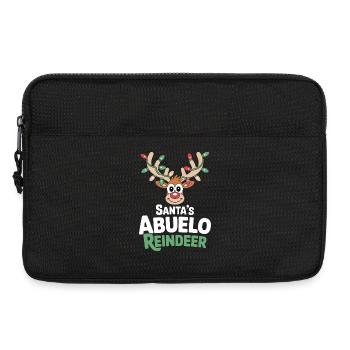 Santa's Abuelo Reindeer - Laptop bag 13" - black - Front