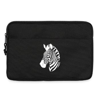 Zebra Zebrakopf T-shirt Geschenk - Laptoptasche 13" - Schwarz - Vorne