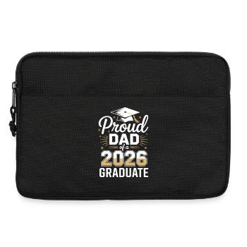 Stolzer Vater eines Absolventen des Jahres 2026 - Laptoptasche 13" - Schwarz - Vorne