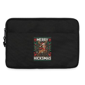 Illustration de renne de Noël - Nez rouge, Orignal - Sacoche pour ordinateur portable 13 pouces - noir - Devant