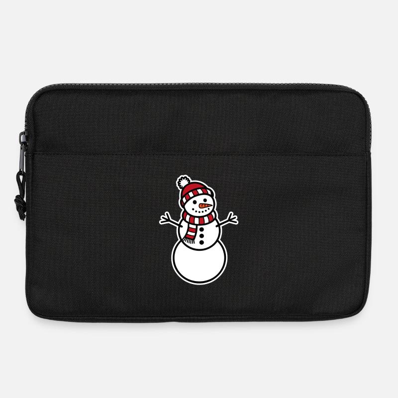 Schneemann - Laptoptasche 13" - Schwarz