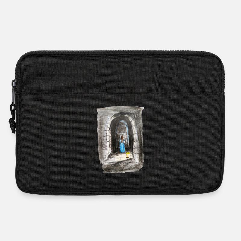 Torbogen-Maiden-Laternenlicht - Laptoptasche 13" - Schwarz