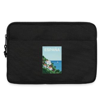 Spanische Küstenidylle - Laptoptasche 13" - Schwarz - Vorne