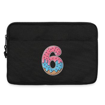 Eis Zahl 6 Geburtstag Streusel Party - Laptop bag 13" - black - Front