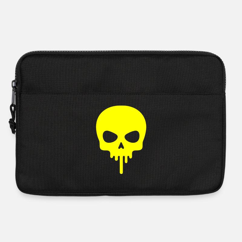 Neonschädel tropft - Laptoptasche 13" - Schwarz