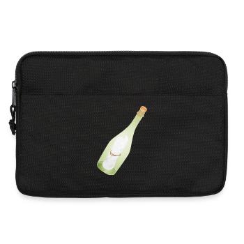 Romantische Vintage Flaschenpost mit alter Botscha - Laptoptasche 13" - Schwarz - Vorne