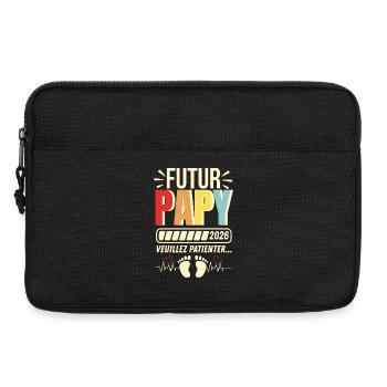 Gift Future Grandpa 2026 Grandpa Announcement - Sacoche pour ordinateur portable 13 pouces - noir - Devant