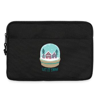 Snow Globe Village in Winter - Laptop bag 13" - black - Front