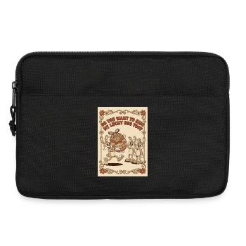 Lucky_Egg_Retro_Hasen - Laptop bag 13" - black - Front
