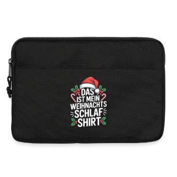 Das Ist Mein Weihnachtsschlafshirt - Laptoptasche 13" - Schwarz - Vorne