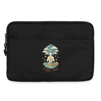 Gelassener Geist – Mystical Nature Yoga - Laptoptasche 13" - Schwarz - Vorne