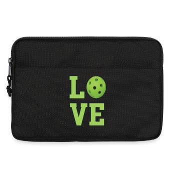Pickleball-Liebe - Laptoptasche 13" - Schwarz - Vorne